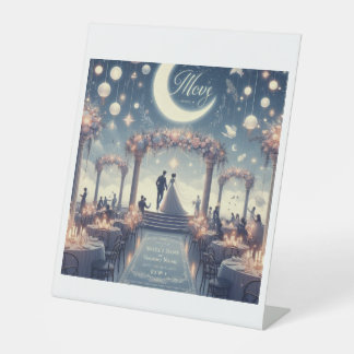 Enchanted Moments: A Night to Remember" Pedestal Sign