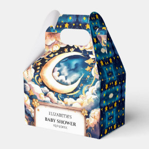 Enchanted Moon Celestial Baby Shower Favor Box