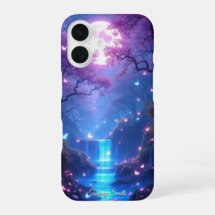 Enchanted Moonlit Waterfall Fantasy Phone Case