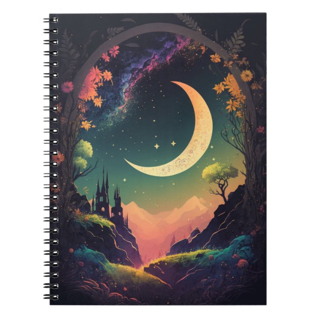 Enchanted Moonrise Notebook (Front)