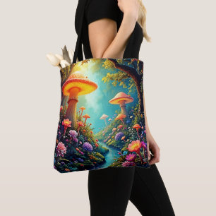 Enchanted Mushroom Forest Dream Tote Bag