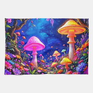 Enchanted Mushroom Forest Kitchen Towel