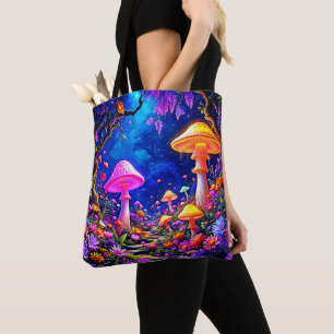 Enchanted Mushroom Forest Tote Bag