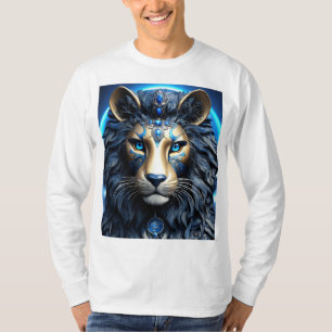 Enchanted Mystic Cosmic Cat Illustration T-Shirt