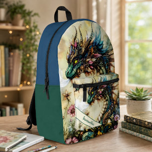 Enchanted Mythical Creature Printed Backpack