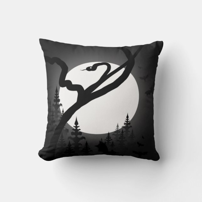Enchanted Night Throw Pillow (Front)