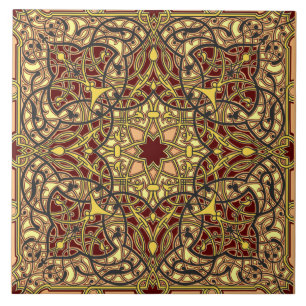 Enchanted Oasis Floral Ceramic Tile