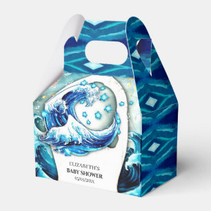Enchanted Ocean Waves Baby Shower Favor Box