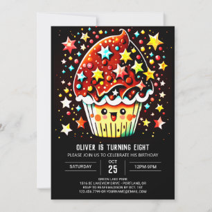 Enchanted Online Delight Muffin Birthday Invitation