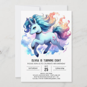 Enchanted Online Horse Birthday Invitation