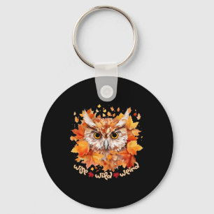 Enchanted Owl Forest Spirit Wise Wild And Weird Keychain