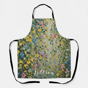 Enchanted Passage: Pastel Secret Garden Apron