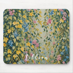 Enchanted Passage: Pastel Secret Garden Mouse Pad
