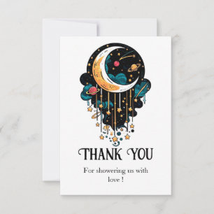 Enchanted Pastel Stars Baby Shower Thank You Card
