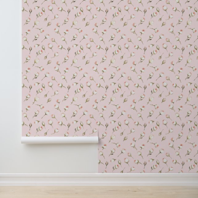 Enchanted Pink Roses Floral   Wallpaper (Application)