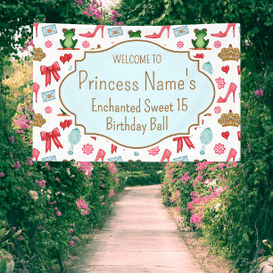 Enchanted Princess Birthday Banner