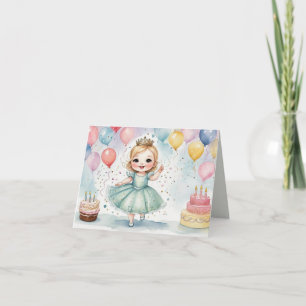 Enchanted Princess Birthday Extravaganza Card