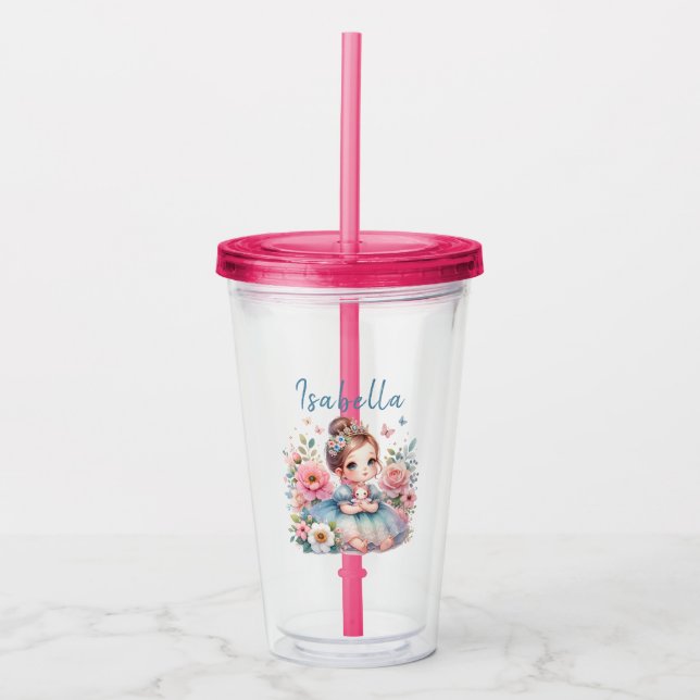 Enchanted Princess Garden Acrylic Tumbler (Front)