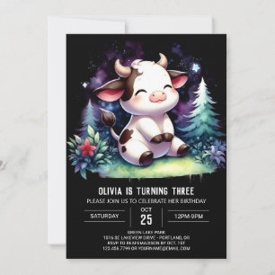  Enchanted Printable Cow Birthday Invitation