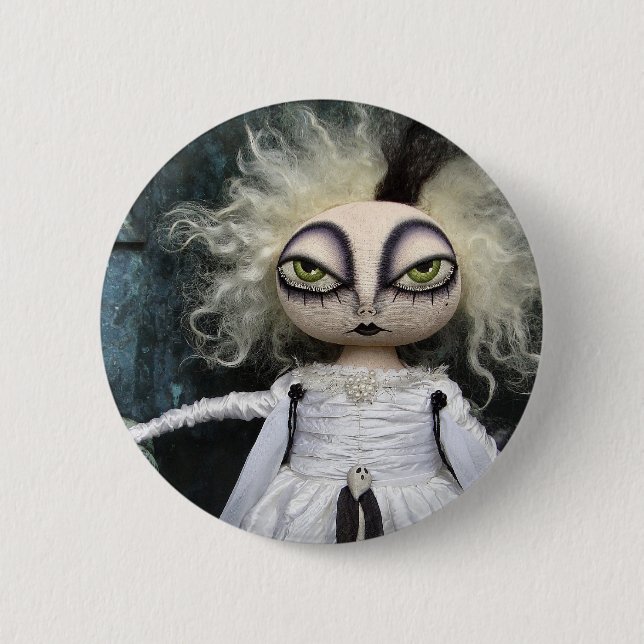 Enchanted Production Ghost Doll Button (Front)