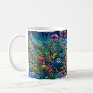 Enchanted Psychedelic Dreamscape Coffee Mug