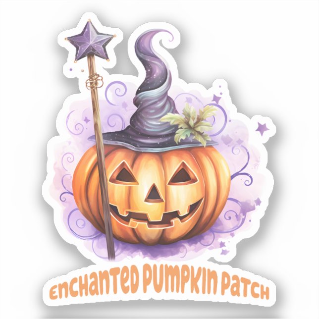 Enchanted Pumpkin Patch – Cute Jack-o’-Lantern (Front)