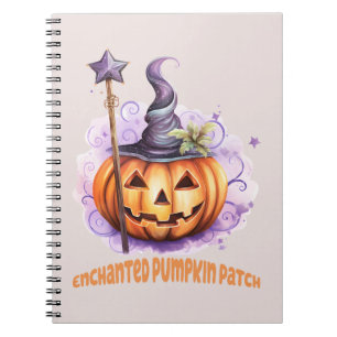 Enchanted Pumpkin Patch – Cute Jack-o’-Lantern Notebook