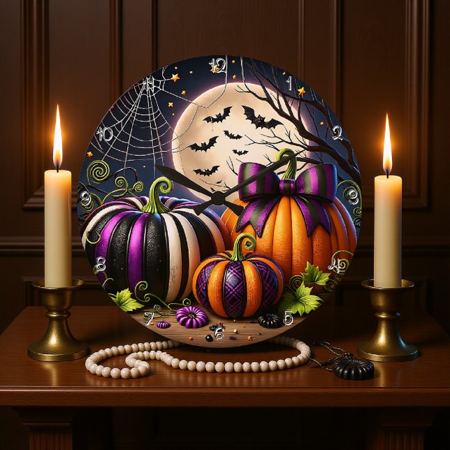 Enchanted Pumpkin Patch Large Clock (Creator Uploaded)