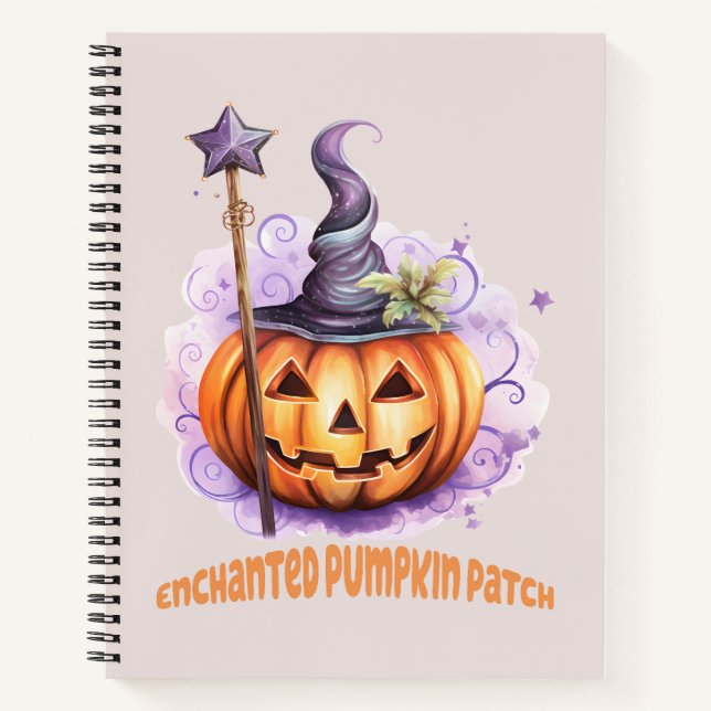 Enchanted Pumpkin Patch Notebook (Front)