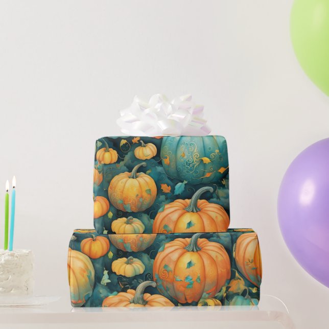 Enchanted Pumpkin Patch Wrapping Paper (Party Gifts)