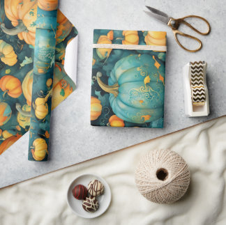 Enchanted Pumpkin Patch Wrapping Paper