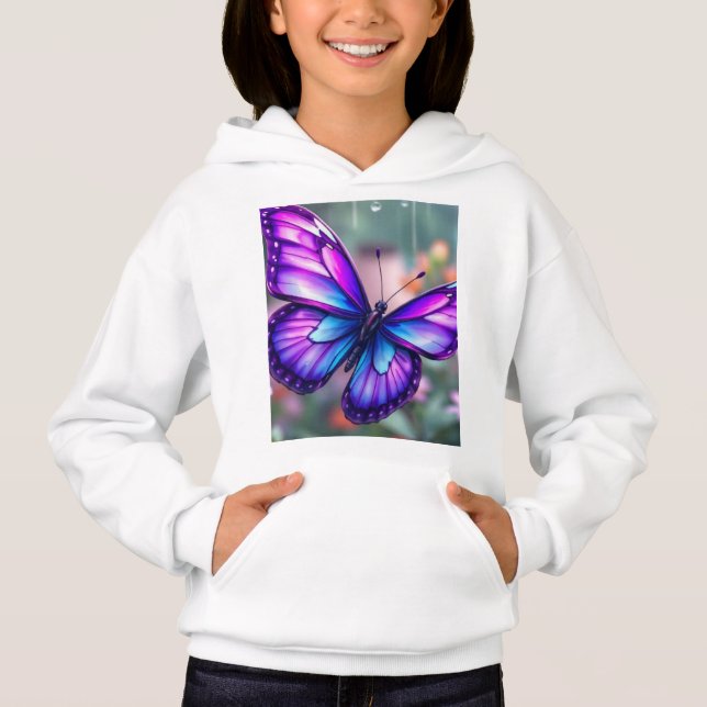 Enchanted Purple Butterfly Garden (Front)