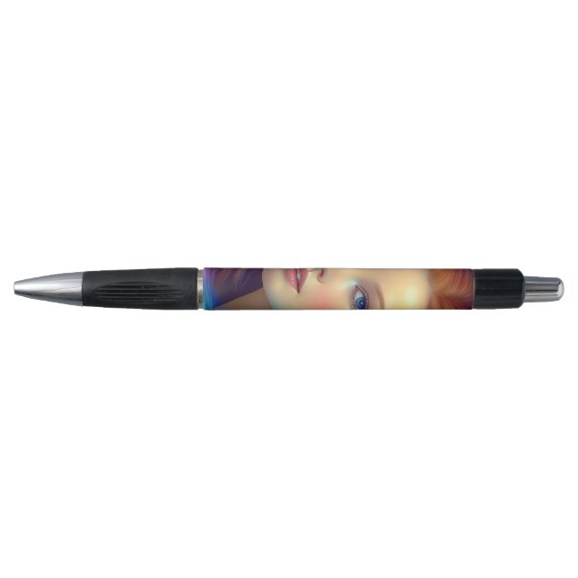 Enchanted Rainbow Hair Portrait Pen (Front)