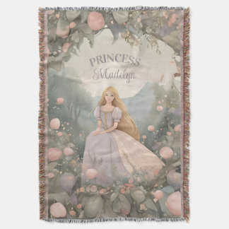 Enchanted Rapunzel Princess Throw Blanket