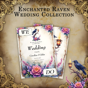 Enchanted Raven Wedding Collection Invitation