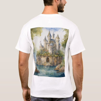 Enchanted Realms: Fairy Tale Castle Outlines  T-Shirt