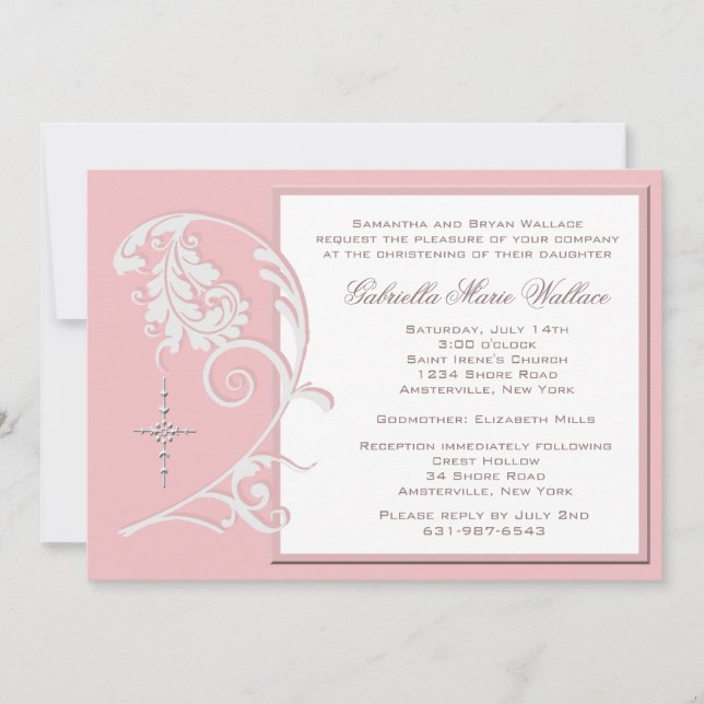 Enchanted Religious Invitation (Front)