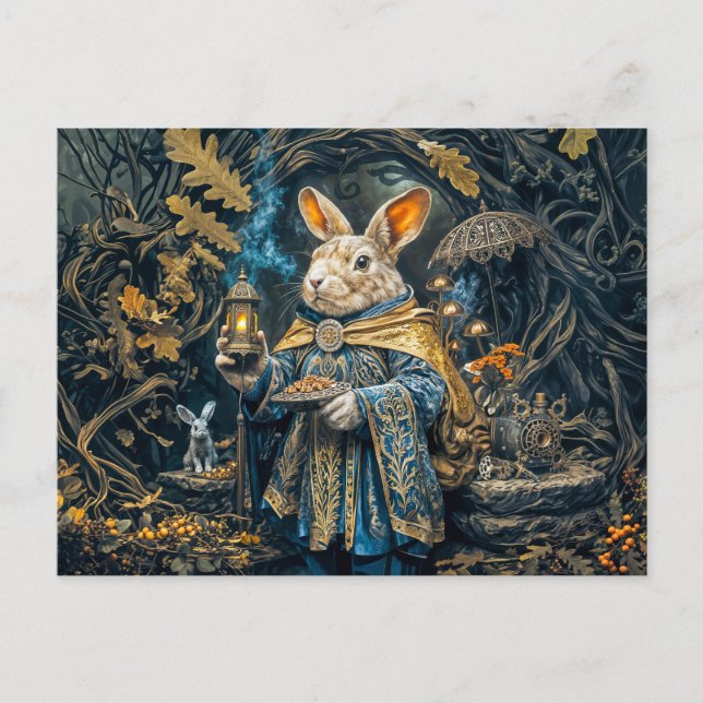 Enchanted root bunny postcard (Front)