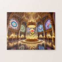 Enchanted Rose Ballroom Stained Glass Fairytale