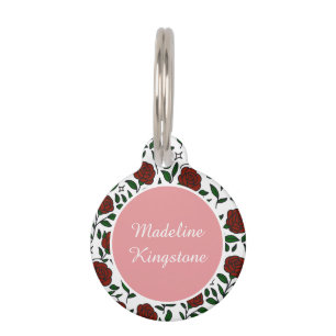 Enchanted Roses Manor Round Pet Tag
