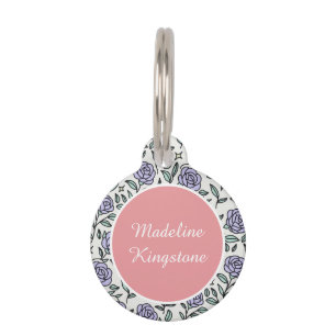 Enchanted Roses Manor Round Pet Tag