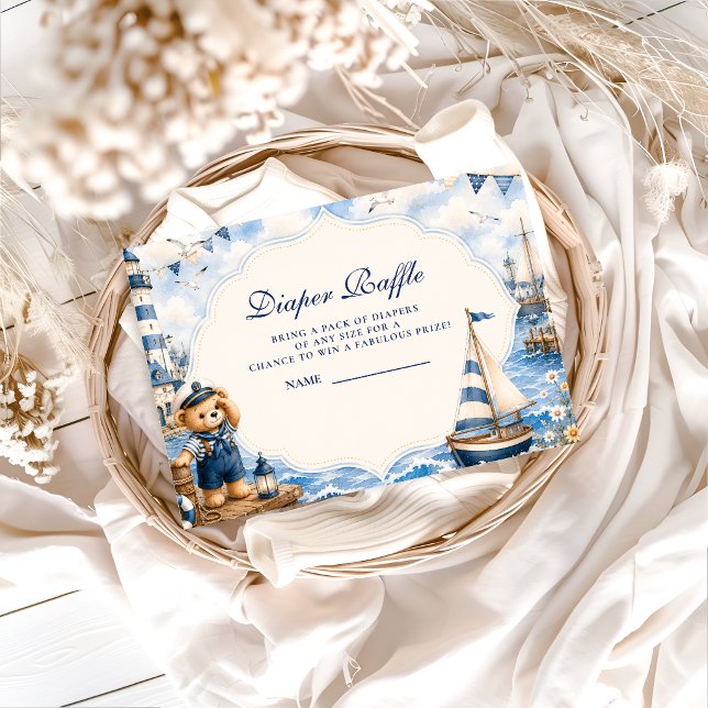 Enchanted Sailor Bear Diaper Raffle Enclosure Card (Creator Uploaded)