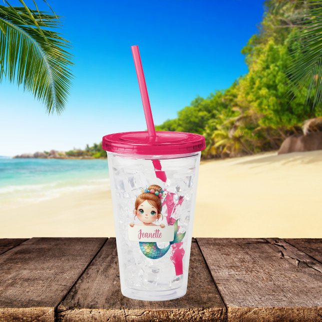 Enchanted Seas Custom Mermaid Acrylic Tumbler (Creator Uploaded)