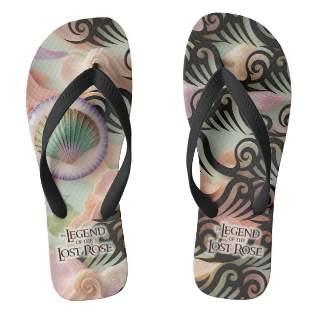 Enchanted Seashell Flip Flops (Footbed)