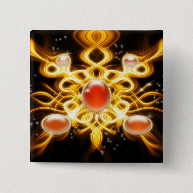 Enchanted Soul Gem 2 Inch Square Button (Front)