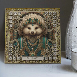 Enchanted Spirit Hedgehog Personalized Jewels Tile