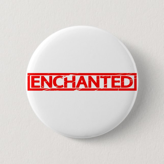 Enchanted Stamp 2 Inch Round Button (Front)
