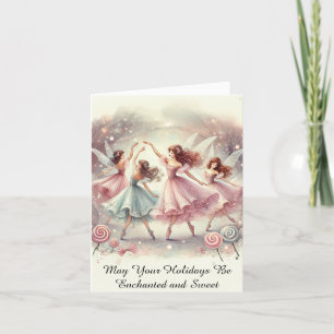 Enchanted Sugar Plum Fairies Holiday Card