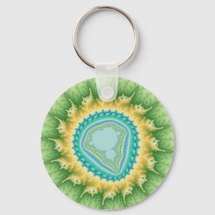 Enchanted Sun - Fractal Keychain