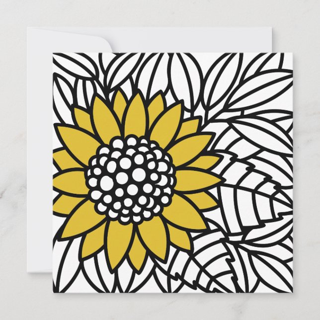 ENCHANTED SUNFLOWER INVITATION (Front)